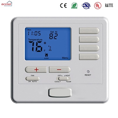 ปั๊มความร้อนสีขาวเครื่องควบคุมอุณหภูมิแบบไม่ตั้งโปรแกรมได้ Thermostat เครื่องทำความร้อน