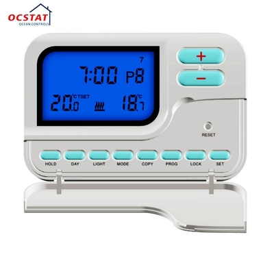เครื่องควบคุมอุณหภูมิแบบดิจิตอลไร้สาย Thermostat 7 วันสามารถควบคุมอุณหภูมิได้