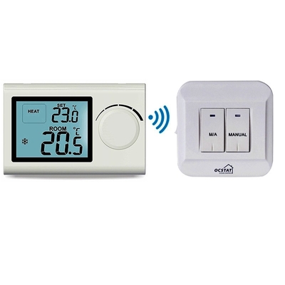 ระบบควบคุมอุณหภูมิแบบไม่ตั้งโปรแกรมควบคุมความร้อน Wireless Room Thermosta