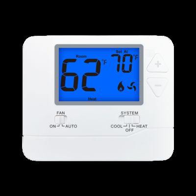 Heagstat HVAC Thermostat for Electric or Gas Boilers With Heating & Cooling Control Modes Flame-Retardant ABS Material