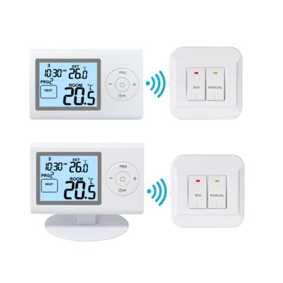 Anti-flammable PC ABS Material Boiler Room Thermostat 2*AAA Battery Powered for Optimal Temperature Control