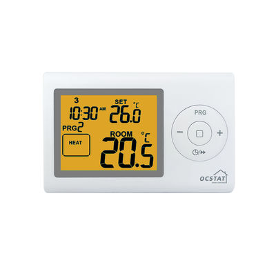 Upgrade Your Home's Heating and Cooling System with White Digital Room Thermostat Powered by 2*AAA Battery