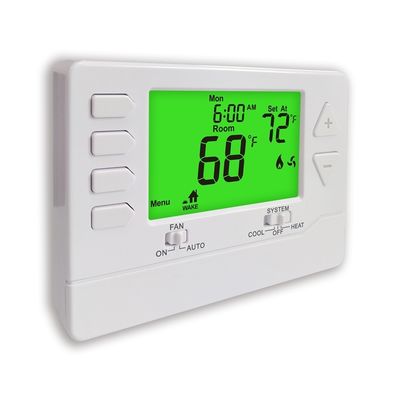 Conventional Wired 7 Day Programmable Temperature Controller for 1H/1C Heat Pump without Auxiliary or Emergency Heat