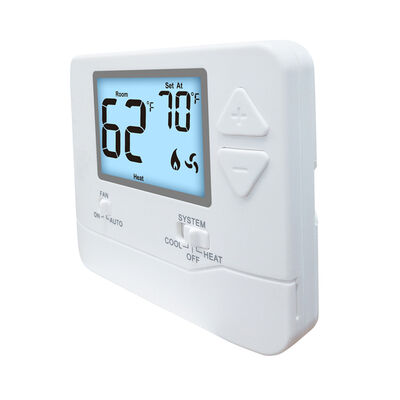 Temperature Control Ranges 41°F To 90°F Non Programmable 1 Heat 1 Cool Thermostat Single Stage 1H 1C for Home Air conditioner