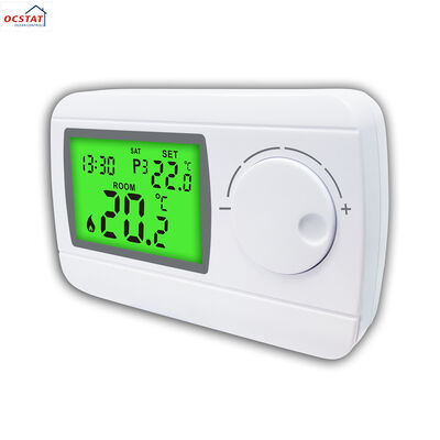 6W Power Consumption RF Room Thermostat 230V Wireless Thermostat Anti-flammable ABS PC Housing Ideal for Commercial HVAC Control Systems