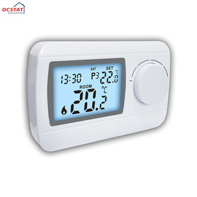 Programmable 7 DAY Digital Thermostat Controller Utilizing 2 AA Size Battery Supply Providing Temperature Control for Commercial