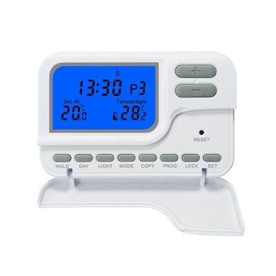 Temperature Control Wireless Room Thermostat 7 Day Wireless Thermostat with LCD Display Providing Temperature Regulation