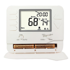 White Backlight Digital HVAC Non-programmable Thermostat For Home / Electronic Heat Pump Thermostat