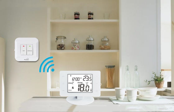 6W Wireless Programmable Touch Screen Gas Boiler Thermostat