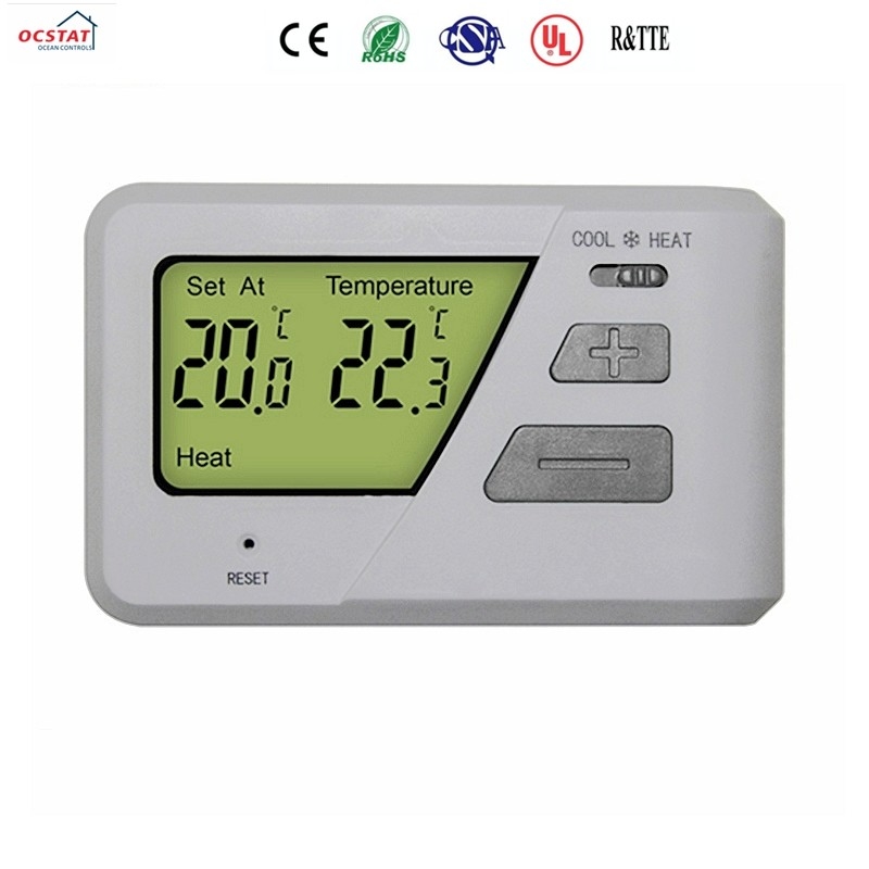 อุณหภูมิห้องควบคุมอุณหภูมิแบบดิจิตอลไม่สามารถตั้งโปรแกรมได้ Thermostat