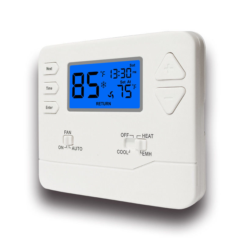 5-10A Heat Pump Thermostat Non-Programmable Periods 7 Days Of Customizable Programming