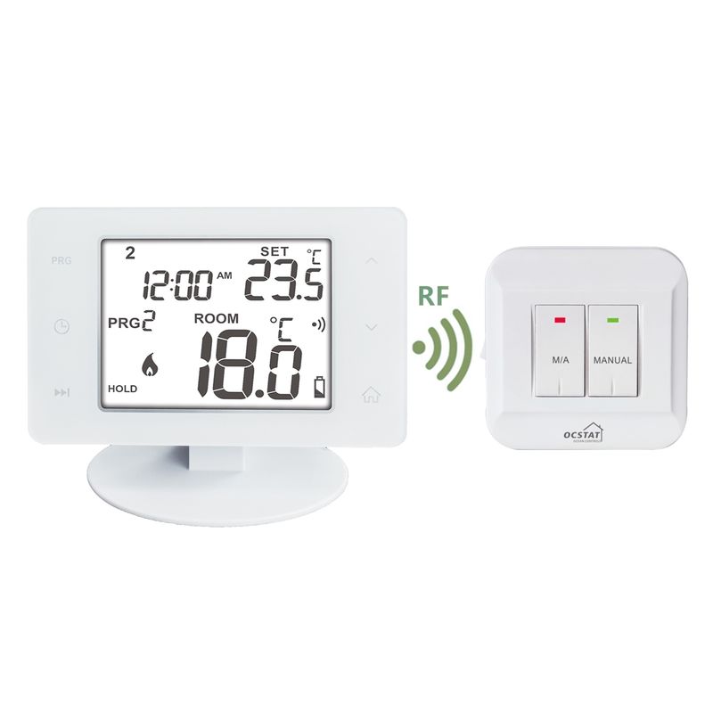 6W Wireless Programmable Touch Screen Gas Boiler Thermostat