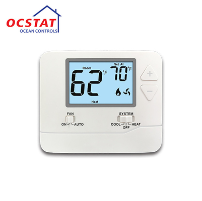 PTAC เครื่องตั้งอุณหภูมิแบบมีสาย ไม่สามารถเขียนโปรแกรมได้ PTAC 2H/1C ปั๊มความร้อนหรือ 1H/1C STN731 แบบปกติ