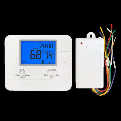 Riseem โปรแกรมแบบไร้สาย PTAC ห้องเทอร์โมสต์ เครื่องปรับอากาศบ้าน เทอร์โมสต์ 24V