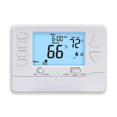Riseem เครื่องปรับอากาศ เครื่องควบคุมอุณหภูมิ ห้องทําความร้อน HVAC เครื่องตั้งอุณหภูมิที่สามารถเขียนโปรแกรมได้ ด้วยแบตเตอรี่หลายระยะ