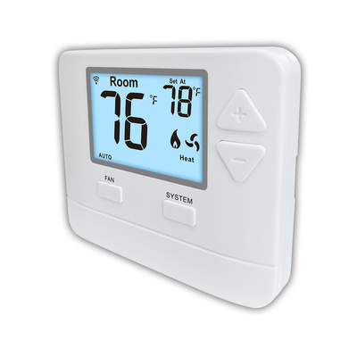 HVAC เครื่องทำความร้อน WIFI LCD ABS เทอร์โมโฮมดิจิตอลแบบตั้งโปรแกรมไม่ได้ 24V