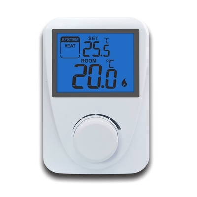 Riseem สีขาว Omron Relay Digital Non-programmable Room Thermostat สําหรับระบบทําความร้อน