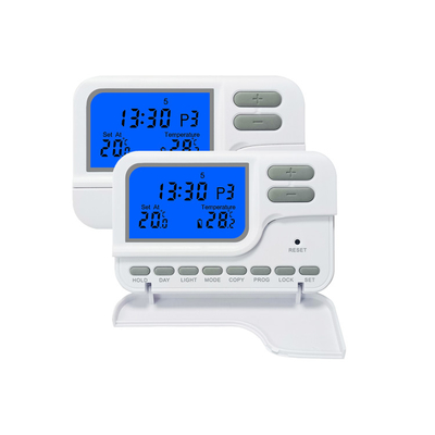 Riseem 230V เครื่องปั่นสาย ห้องดิจิทัล HVAC อิเล็กทรอนิกส์ 7 วัน เทอร์โมสแตม โปรแกรม 3W