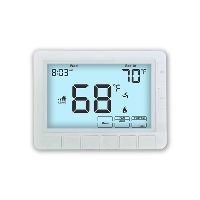 Riseem แบตเตอรี่ใหม่ ขาว 24V LCD โปรแกรมอากาศอากาศอิเล็กทรอนิกส์ 1 ความร้อน 1 เย็น เทอร์โมสแตต สําหรับระบบ HVAC