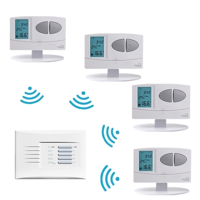 โปรแกรมได้ทุกสัปดาห์ การทําความร้อนน้ํา โทรศัพท์ไร้สายห้อง Riseem Thermostat ด้วยจอ LCD ดิจิตอล