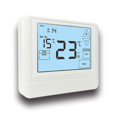 24V LCD Touch Screen เทอร์โมสเตตทําความร้อนดิจิตอลที่สามารถโปรแกรมได้สัปดาห์ละ