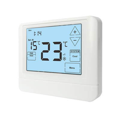 แรงและแม่นยํา HVAC แอร์โมสเต็ต แฟร์สปาย 24VAC หรือแบตเตอรี่ 0.3KG ความแม่นยําการแสดง ± 1 ° F ภายใต้ 68 ° F