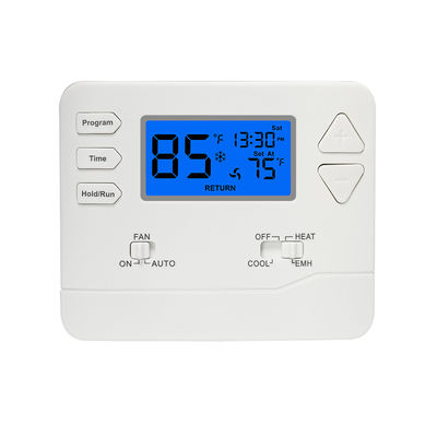 เทอร์โมสตัทปั๊มความร้อนจากแหล่งอากาศที่ทำงานได้อย่างน่าเชื่อถือ พร้อมเซ็นเซอร์ NTC ภายในในโหมดความร้อน