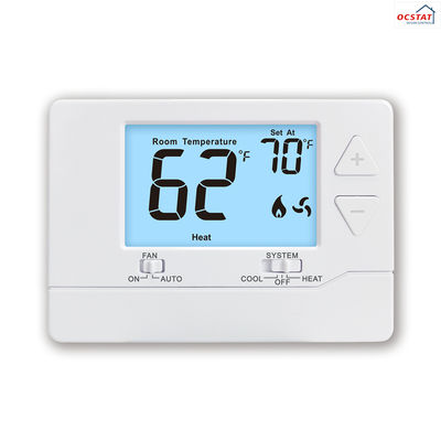 Convenient Electronic Room Thermostats for Heat Pump 1H/1C 2*AA Batteries or 18-30 VAC NEC Class II