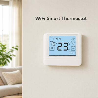Tuya WIFI Smart Temperature Controller 7 Day Touch Screen Thermostat Power Supply 50 60Hz ออกแบบมาสำหรับการใช้งานทำความร้อนและความเย็นที่แม่นยำ