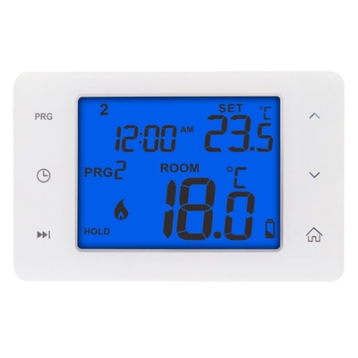 ผูกปุ่มแสดงภาพ HVAC Thermostat / Digital Heat Pump Thermostat กับแบตเตอรี่ขนาด 2*Aaa