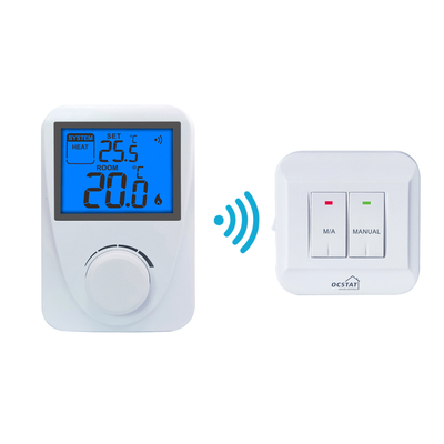 Riseem Blue Backlight เครื่องปั่นแก๊ส RF แบบไร้สาย เทอร์โมสแตตที่ไม่สามารถโปรแกรมได้
