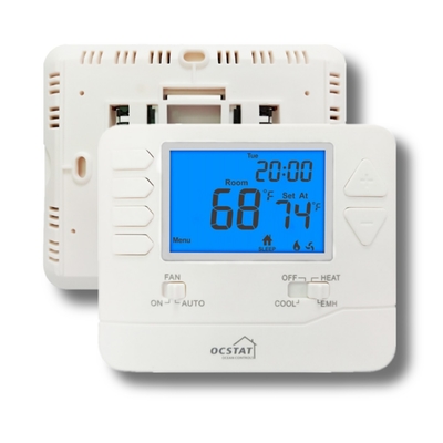 2 ความร้อน 1 ปั๊มความร้อนเย็นห้องเทอร์โมโปรแกรมสำหรับห้องครัว / ห้องน้ำ 24V