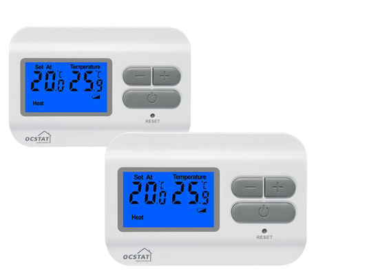 Riseem แผ่นทําความร้อนห้องดิจิตอล เทอร์โมสเต็ตสัปดาห์โปรแกรมได้ด้วยจอ LCD