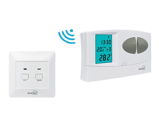 Riseem EL Back Light รายสัปดาห์ โปรแกรม RF Room Thermostat สําหรับทําความร้อนใต้พื้น