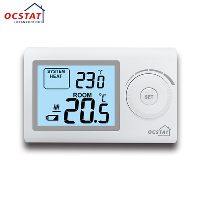 Riseem ABS LCD Display 230V เครื่องทําความร้อนห้องที่ไม่สามารถเขียนโปรแกรมได้