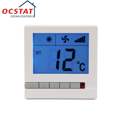 230V ไม่สามารถตั้งโปรแกรมได้ ABS PC Fan Coil Unit Thermostat