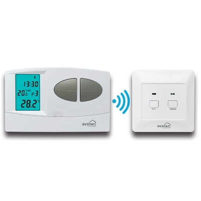 Riseem รายสัปดาห์ ปรับปรุงโปรแกรม ABS RF ห้อง Wireless RF Thermostat สําหรับการทําความร้อนพื้น