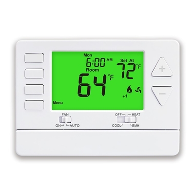 24VAC ปั๊มความร้อนที่ไม่สามารถเขียนโปรแกรมได้ ห้องทําความร้อน Riseem Thermostat ด้วยเซ็นเซอร์ NTC