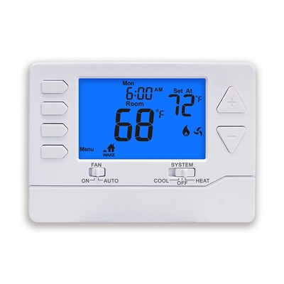 Riseem โปรแกรมได้ 24V 1 ความร้อน 1 เย็น เครื่องปรับอากาศ เทอร์โมสแตต สําหรับระบบ HVAC