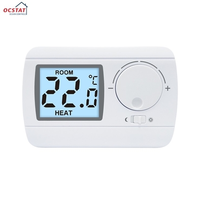 Riseem 230V LCD ABS ระบบ HVAC เทอร์โมสแตม ความแม่นยํา 1 องศา สําหรับเครื่องปั่นแก๊สครัวเรือน