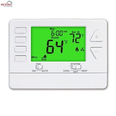 สะอาดต่อสิ่งแวดล้อม 1 ระยะเดียว Heat 1 Cool ABS ระบบกําหนดความร้อนห้อง Digital Thermostat