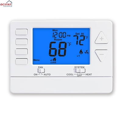 Riseem ABS 24V โปรแกรมได้หลายระยะ เทอร์โมสแตตบ้านที่ดีที่สุดสําหรับห้องแอร์