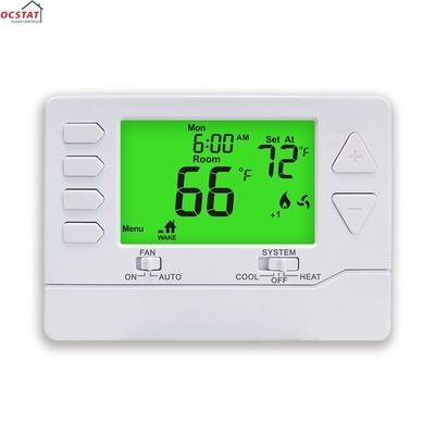 Riseem 2 Heat 2 Cool 24V ระบบควบคุมอุณหภูมิห้องอิเล็กทรอนิกส์ที่สามารถโปรแกรมได้