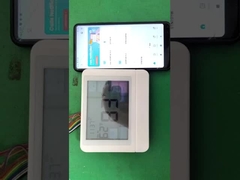 เทอร์โมสตัทในห้องดิจิทัลสีขาวแบบไม่สามารถตั้งโปรแกรมได้ สำหรับความต้องการในการควบคุมอุณหภูมิและประสิทธิภาพ